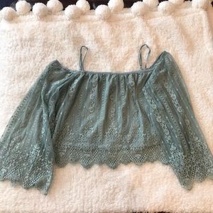 H&M lace off the shoulder top